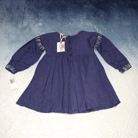 Girl's Jessica Simpson Crown Blue Lined Dress Size Girls 4. NWT-$36.50. - Picture 2 of 7